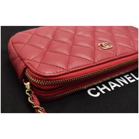 chanel zip long wallet 2013|chanel wallet on chain real.